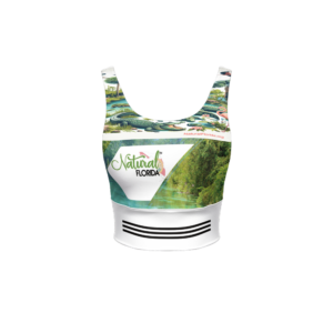 Women's Longline V-Shape- Back Nature Inspired  Sports Bra